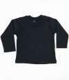 BZ11 Baby Long Sleeve Tee Black colour image